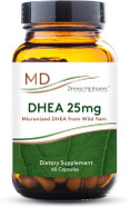 Dhea 25Mg Dietary Supplement - Micronized From Natural Wild Yam - Supports Bone Health & Hormone Balance* - Suitable For Vegetarians - Just One Capsule Daily - 60 Capsules