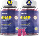 Melatonin Free Sleep Aid Gummies For Adults, Sugar Free Sleeping Gummy No Melatonin, Natural Calm Gummies With Magnesium Glycinate, L-Tryptophan, L-Theanine, Gaba, Ashwagandha, Valerian, 120Cts Melatonin Free Sleep Aid Gummies For Adults, Sugar Free Sleeping Gummy No Melatonin, Natural Calm Gummies With Magnesium Glycinate, L-Tryptophan, L-Theanine, Gaba, Ashwagandha, Valerian, 120Cts