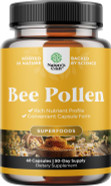 Bee Pollen Pills For Breast Growth 120 Ct - Bee Pollen Supplement 1000Mg Serving With Naturally Occurring B Vitamins Minerals & Enzymes - Breast Support Supplement - Vegetarian, Non-Gmo & Gluten Free Bee Pollen Pills For Breast Growth 120 Ct - Bee Pollen Supplement 1000Mg Serving With Naturally Occurring B Vitamins Minerals & Enzymes - Breast Support Supplement - Vegetarian, Non-Gmo & Gluten Free