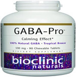 Gaba - Pro - Natural 90 Chewable Tablets By Bioclinic Naturals