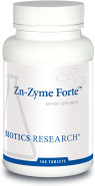 Biotics Research Zn-Zyme Forte 25 Mg Zinc, Immune System Support, Optimal Cellular Function, Tablet-Based With Added Antioxidants. 100 Tablets