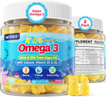Kids Omega 3 Gummies With Calcium, Vitamin D3 & K2, C, Omega-3 Dha Gummies For Focus And Memory, Bone Health & Immune Support, Kids Omega3 Supplement - No Fish Taste, Non-Gmo, Chewable, 60 Counts Kids Omega 3 Gummies With Calcium, Vitamin D3 & K2, C, Omega-3 Dha Gummies For Focus And Memory, Bone Health & Immune Support, Kids Omega3 Supplement - No Fish Taste, Non-Gmo, Chewable, 60 Counts