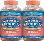 Pure Alaska Omega-3 Wild Alaskan Salmon Oil 1000Mg Softgels 2 Packs (210-Count Each) Pure Alaska Omega-3 Wild Alaskan Salmon Oil 1000Mg Softgels 2 Packs (210-Count Each)