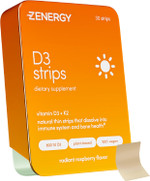 Zenergy D3 Oral Strips - Raspberry Flavor | 800 Iu Vitamin D3 + 120Mcg Vitamin K | 100% Vegan, 0 Sugar, 0 Calories, 0 Gluten, 0 Aspartame, Non-Gmo, Plant-Based, Instant Action | 1 Tin = 30 Strips Zenergy D3 Oral Strips - Raspberry Flavor | 800 Iu Vitamin D3 + 120Mcg Vitamin K | 100% Vegan, 0 Sugar, 0 Calories, 0 Gluten, 0 Aspartame, Non-Gmo, Plant-Based, Instant Action | 1 Tin = 30 Strips