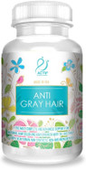 Actif Anti-Gray Hair Mega Support For Women With 15+ Advanced Hair Factors, Catalase, Biotin, Paba, Non-Gmo, Made In Usa, 90 Count