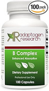 B Complex Supplement | High Potency B-Complex Vitamins With Riboflavin Niacin Folate Vitamin B6 B12 As Methylcobalamin Biotin & More | Enhanced Absorption | 100 Vegetarian Capsules