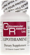 Cardiovascular Research Lipothiamine B Supplement 240 Tablets - Vitamin B1 Now With Alpha Lipoic Acid - 2 X 120 Count Cardiovascular Research Lipothiamine B Supplement 240 Tablets - Vitamin B1 Now With Alpha Lipoic Acid - 2 X 120 Count