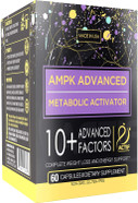 Actif Ampk Advanced Metabolic Activator With 10 Factors, Non-Gmo, Weight Loss And Energy Support, 60 Capsules