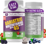 Procare Health Bariatric Multivitamin With Iron 45Mg Chewable (90 Tablets) - Fruit Punch Flavor Bariatric Multivitamin Chewable Pills For Gastric Bypass & Sleeve Gastrectomy Patients (03 Month Supply) Procare Health Bariatric Multivitamin With Iron 45Mg Chewable (90 Tablets) - Fruit Punch Flavor Bariatric Multivitamin Chewable Pills For Gastric Bypass & Sleeve Gastrectomy Patients (03 Month Supply)