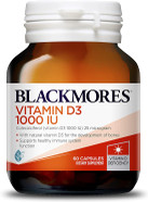 Blackmores Vitamin D3 1000Iu 60 Capsules, High Strength Vitamin D, Made In Australia