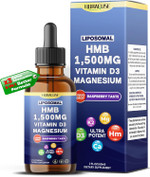 Liposomal Hmb 1500Mg, Vitamin D3, Magnesium Liquid Drops Ultra Potent, Raspberry Taste, Usa Made & Lab Tested 2 Fl Oz (60Ml) Liposomal Hmb 1500Mg, Vitamin D3, Magnesium Liquid Drops Ultra Potent, Raspberry Taste, Usa Made & Lab Tested 2 Fl Oz (60Ml)