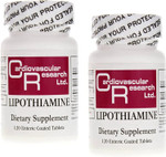 Cardiovascular Research Lipothiamine B1 Supplement 240 Tablets - Vitamin B1 Now With Alpha Lipoic Acid - 2 X 120 Count Cardiovascular Research Lipothiamine B1 Supplement 240 Tablets - Vitamin B1 Now With Alpha Lipoic Acid - 2 X 120 Count