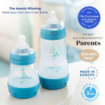 Mam Easy Start Anti-Colic Baby Bottles, Extra Slow Flow, Breastfeeding-Like Silicone Nipple Bottle, Reduces Colic, Gas, & Reflux, Easy-To-Clean, Bpa-Free, Vented Baby Bottles For Newborns, 0-3 Months Mam Easy Start Anti-Colic Baby Bottles, Extra Slow Flow, Breastfeeding-Like Silicone Nipple Bottle, Reduces Colic, Gas, & Reflux, Easy-To-Clean, Bpa-Free, Vented Baby Bottles For Newborns, 0-3 Months