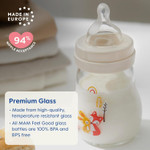 Mam Feel Good Slow Flow Premium Glass Baby Bottles, Easy Switch Between Breast And Bottle, 6Oz, 0+ Months, Unisex, 1 Pack Mam Feel Good Slow Flow Premium Glass Baby Bottles, Easy Switch Between Breast And Bottle, 6Oz, 0+ Months, Unisex, 1 Pack
