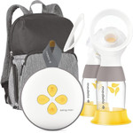 Medela Breast Pump | Swing Maxi Double Electric | Portable Breast Pump | Usb-C Rechargeable | Bluetooth | Closed System | With Carry Bag