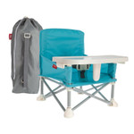 Nuby Pop-Up Booster Seat With Removable Tray - 6+ Months - Portable Booster Seat For Floor For Indoor/Outdoor Use - 3-Point Safety Adjustable Straps - Summer Travel Essentials - Aqua Nuby Pop-Up Booster Seat With Removable Tray - 6+ Months - Portable Booster Seat For Floor For Indoor/Outdoor Use - 3-Point Safety Adjustable Straps - Summer Travel Essentials - Aqua