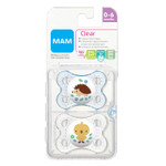 Mam Original Baby Pacifier, Nipple Shape Helps Promote Healthy Oral Development, Sterilizer Case, 2 Pack 0-6 Months, Clear/Boy Mam Original Baby Pacifier, Nipple Shape Helps Promote Healthy Oral Development, Sterilizer Case, 2 Pack 0-6 Months, Clear/Boy