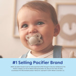 Mam Original Matte Baby Pacifiers, Binky For 0-6 Months, Bpa-Free Silicone Nipple, Easy To Clean, Best For Newborn Babies, Developed With Medical Experts, 2 Count Binkies With Sterilizer Case