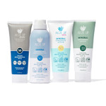 Aloe Up Mineral Sunscreen Lotion Spf 33, Mineral Sunscreen Spray Spf 50, Kids Mineral Sunscreen Lotion Spf 50, And Sport Sunscreen Lotion Spf 50 - Sunscreen Bundle - Reef Friendly - 4 Items Aloe Up Mineral Sunscreen Lotion Spf 33, Mineral Sunscreen Spray Spf 50, Kids Mineral Sunscreen Lotion Spf 50, And Sport Sunscreen Lotion Spf 50 - Sunscreen Bundle - Reef Friendly - 4 Items
