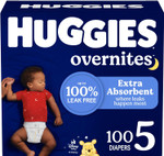 Huggies Overnites Size 7 Overnight Diapers (41+ Lbs), 36 Ct