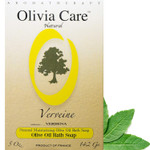 Olivia Care Verbena Bar Soap - Natural, Organic, Vegan - For Face, Hands & Body. Cold-Pressed Triple -Milled. Hydrating, Moisturizing. Rich In Calcium & Vitamins - 5 Oz