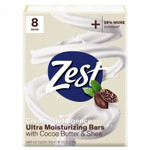 Zest Creamy Cocoa Butter & Shea Soap, 6 Bars, 3.2 Oz. Each