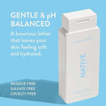 Native Body Wash For Men & Women, Seasonal | Sulfate, Paraben, And Dye Free, With Naturally Derived Clean Ingredients Leaving Skin Soft And Hydrating, Powder & Cotton 18 Oz - 2 Pk