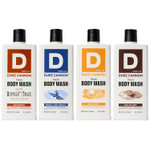 Duke Cannon Supply Co. Thick High Viscosity Body Wash - 3X Thicker, Plant-Based, Mineral-Enriched Body Wash For Men - Bourbon, Naval Diplomacy, Old Glory, & Bay Rum