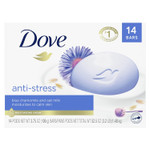 Dove Beauty Bar Gentle Cleanser Moisturizes To Calm Skin Anti-Stress Cream Bar Gentle Bar Soap Cleanser Made With 1/4 Moisturizing Cream 3.75 Oz 14 Count