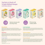 South Of France Natural Body Care Triple Milled Large 6Oz Bar Soap (Violet Bouquet, 1 Bar)