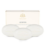Caswell-Massey Natural Bar Soap Gift Set - Almond Scent - Triple-Milled Moisturizing Body Soap Bars For Men & Women, Plant-Based Formula For Soft Skin, Made In Usa, 3 X 5.8 Oz