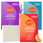 Lume Acidified Body Cleansing Bar - 24 Hour Odor Control - Removes Odor Better Than Soap - Moisturizing Formula - Formulated Without Sls Or Parabens - Ob/Gyn Developed - 5 Ounce (Unscented)