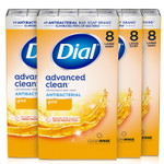 Dial Antibacterial Deodorant Bar Soap, Advanced Clean, Gold, 4 Oz, 32 Bars