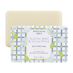 Beekman 1802 Glacial Mint & Eucalyptus Goat Milk Soap - Scented - 9 Oz - Cleanses, Nourishes & Hydrates - Certified Microbiome Friendly - No Irritation - Good For Sensitive Skin