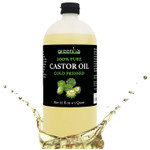 Greenive Castor Oil Organically Grown 100% Pure 128Oz (1 Gallon) Bottle Cold Pressed, Hexane Free, Eyelash And Eybrow Growth Serum, Skin Moisturizer Detox And Wraps Greenive Castor Oil Organically Grown 100% Pure 128Oz (1 Gallon) Bottle Cold Pressed, Hexane Free, Eyelash And Eybrow Growth Serum, Skin Moisturizer Detox And Wraps