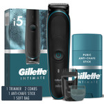 Gillette I7 Intimate MenS Premium Pubic Hair Trimmer, Waterproof Led Body Hair Trimmer For Men, Manscaping Body Groomer