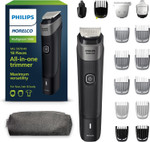 Philips Norelco Multigroom 5000 Series, All-In-One Trimmer, Beard Trimmer And Hair Clipper, 18-Piece Men'S Grooming Kit For Beard, Face, Nose, Ear, Body, With Titanium Blades, Travel Pouch, Mg5970/49 Philips Norelco Multigroom 5000 Series, All-In-One Trimmer, Beard Trimmer And Hair Clipper, 18-Piece Men'S Grooming Kit For Beard, Face, Nose, Ear, Body, With Titanium Blades, Travel Pouch, Mg5970/49