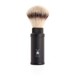 Mühle Travel Silver Aluminum Silvertip Fibre Shaving Brush - Portable Synthetic Luxury Shave Brush For Men, Rich Lather Mühle Travel Silver Aluminum Silvertip Fibre Shaving Brush - Portable Synthetic Luxury Shave Brush For Men, Rich Lather