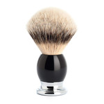 Mühle Sophist Black Resin Chrome Silvertip Badger Shaving Brush