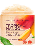 Brooklyn Botany Tropical Mango Shea Sugar Scrub For Body 10 Oz  Deeply Hydrating And Gently Exfoliating Body Scrub For Women And Men - Made With Jojoba Beads