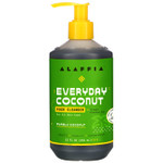 Alaffia Everyday Coconut Face Cleanser For All Skin Types. Leaves Skin Fresh And Hydrated With Fair Trade Coconut Oil & Neem, Vegan, Cruelty Free, No Parabens, Purely Coconut, 12 Fl Oz