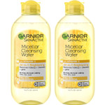 Garnier Micellar Water With Vitamin C, Facial Cleanser & Makeup Remover, Brightening & Hydrating, For All Skin Types, Vegan, Cruelty Free, 13.5 Fl Oz (400Ml), 2 Count Garnier Micellar Water With Vitamin C, Facial Cleanser & Makeup Remover, Brightening & Hydrating, For All Skin Types, Vegan, Cruelty Free, 13.5 Fl Oz (400Ml), 2 Count