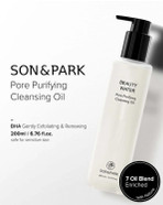 Son&Park Cleansing Oil For Pore Purifying & Control Mild & Deep Facial Cleanser, Blackhead Melting Daily Makeup Removal With Jojoba, Avocado, Olive, Tea Tree Leaf Oil 6.76 Fl Oz(200Ml) Made In The Usa