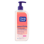 Clean & Clear Essentials Oil-Free Foaming Facial Cleanser, Daily Face Wash With Pro-Vitamin B5 Gently Removes Oil & Pore Clogging Impurities Without Drying Skin, Fragrance-Free, 8 Fl. Oz