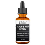 Dr. Berg Scalp & Hair Serum (Improved Formula) With Vitamin D3 & E - Clinically Tested, Paraben- And Sulfate-Free Hair Oil For Women & Men - Includes Rosemary Oil, Castor Oil & Jojoba Oil - 2 Fl Oz