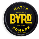 Byrd Hair Matte Pomade - Medium Hold, No Sheen, For All Hair Types, Mineral Oil & Paraben Free, Phthalate & Sulfate Free, Cruelty-Free, Water Based, 3.35Oz