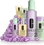 Clinique Great Skin Home & Away 3 Step Skin Care Gift Set - Dramatically Different Moisturiser, Clarifying Lotion, Liquid Facial Soap - Skin Types 1,2 (Dry, Combination) Fantastic Value Full Sized Products + More!