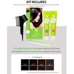Ts Chakhan Hair Color Cream : No.3 Natural Black, Ts Mild Hair Dye Is Easy To Use, And Contains No Ppd & No Ammonia (#3 Natural Black)
