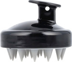 Giovanni Scalp Massager & Shampoo Brush - Shampoo Massager Brush Scrubber, Head Scrubber For Washing, For All Hair Types - Black Handle, Silicone Teeth