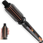 Heated Round Brush, Fast Heating Curling Iron For Blowout Look, 3 Temp Settings, 1.25 Inch Thermal Brush With Dual Voltage, Smooth And Voluminous Curls For Travel